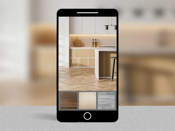 Roomvo room visualizer app powered by Killhoffer Flooring Center in Elk City, OK