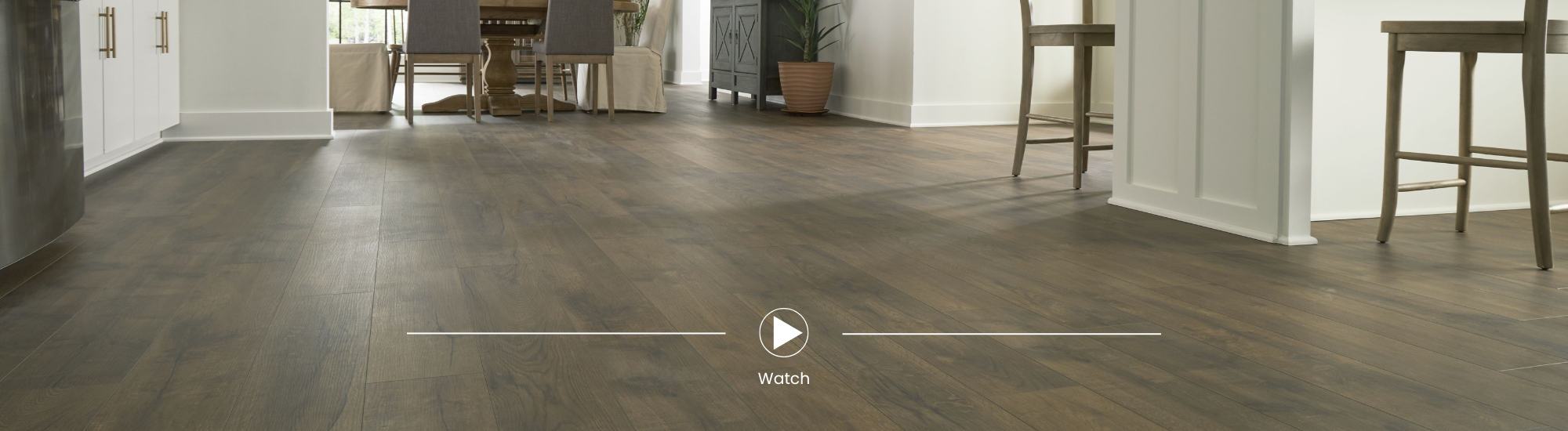 Karastan LuxeCraft luxury hard-surface flooring in a stylish dining room